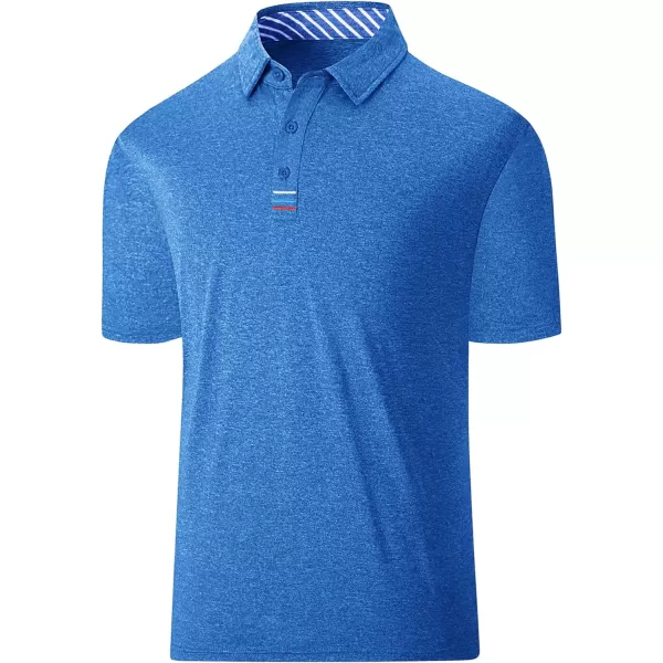 GEEK LIGHTING Golf Shirts for Men Short Sleeve Moisture Wicking Shirts Summer Casual Tops