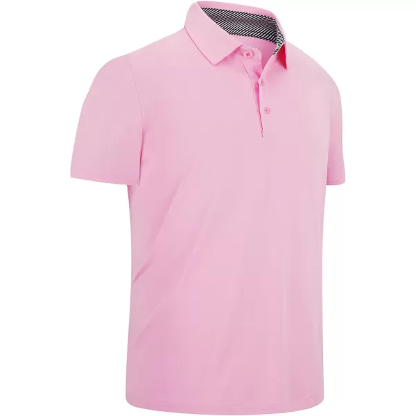 GEEK LIGHTING Golf Shirts for Men Short Sleeve Moisture Wicking Shirts Summer Casual Tops