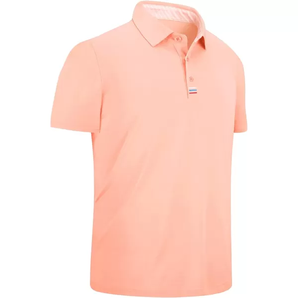 GEEK LIGHTING Golf Shirts for Men Short Sleeve Moisture Wicking Shirts Summer Casual Tops