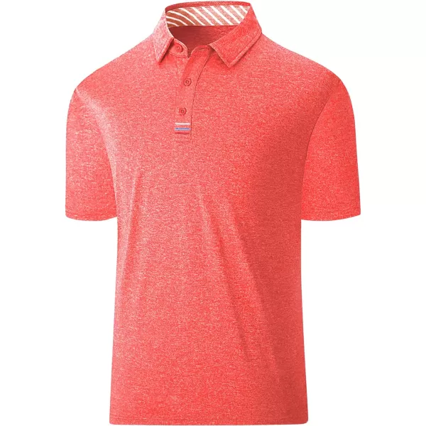 GEEK LIGHTING Golf Shirts for Men Short Sleeve Moisture Wicking Shirts Summer Casual Tops