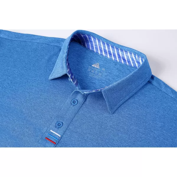 GEEK LIGHTING Golf Shirts for Men Short Sleeve Moisture Wicking Shirts Summer Casual Tops
