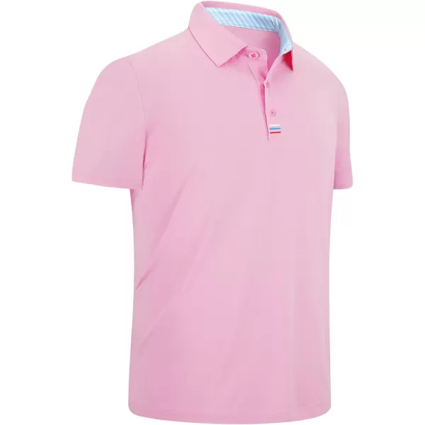 GEEK LIGHTING Golf Shirts for Men Short Sleeve Moisture Wicking Shirts Summer Casual Tops