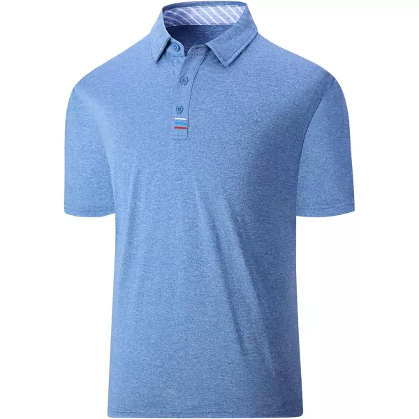 GEEK LIGHTING Golf Shirts for Men Short Sleeve Moisture Wicking Shirts Summer Casual Tops