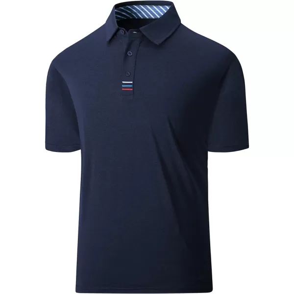 GEEK LIGHTING Golf Shirts for Men Short Sleeve Moisture Wicking Shirts Summer Casual Tops