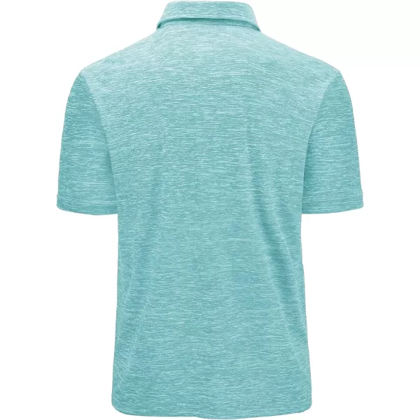 GEEK LIGHTING Golf Shirts for Men Short Sleeve Moisture Wicking Shirts Summer Casual Tops
