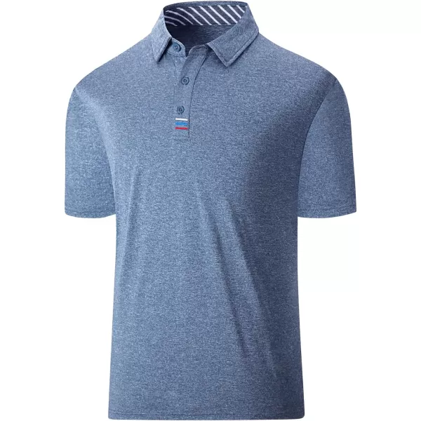 GEEK LIGHTING Golf Shirts for Men Short Sleeve Moisture Wicking Shirts Summer Casual Tops