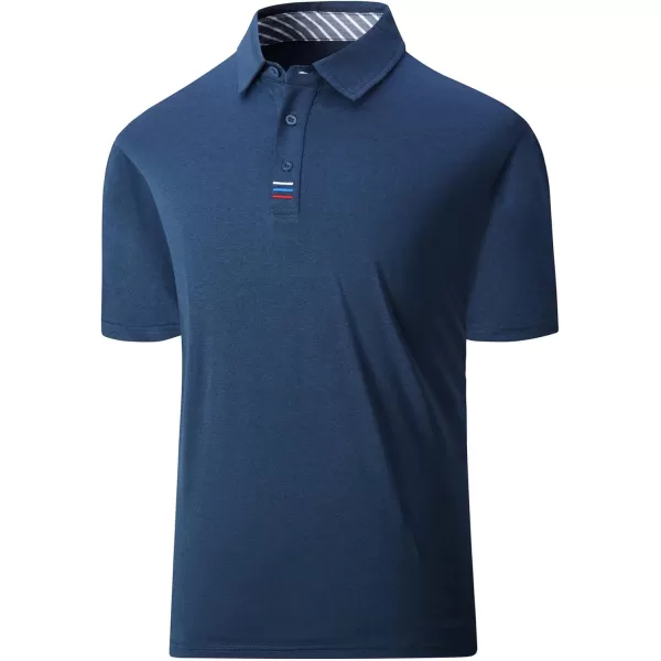 GEEK LIGHTING Golf Shirts for Men Short Sleeve Moisture Wicking Shirts Summer Casual Tops