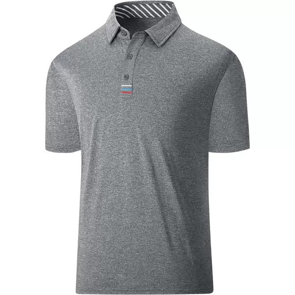 GEEK LIGHTING Golf Shirts for Men Short Sleeve Moisture Wicking Shirts Summer Casual Tops