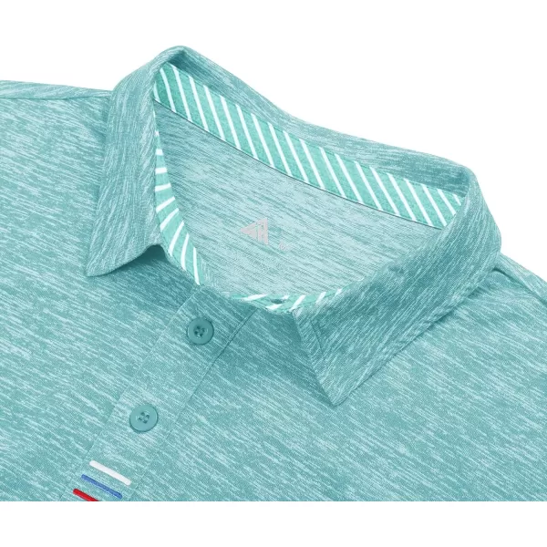 GEEK LIGHTING Golf Shirts for Men Short Sleeve Moisture Wicking Shirts Summer Casual Tops