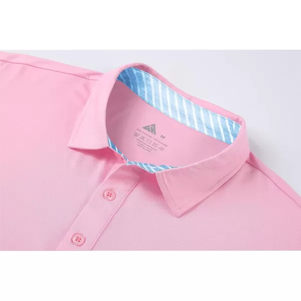 GEEK LIGHTING Golf Shirts for Men Short Sleeve Moisture Wicking Shirts Summer Casual Tops