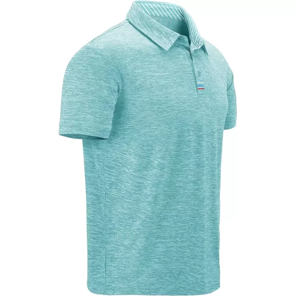 GEEK LIGHTING Golf Shirts for Men Short Sleeve Moisture Wicking Shirts Summer Casual Tops