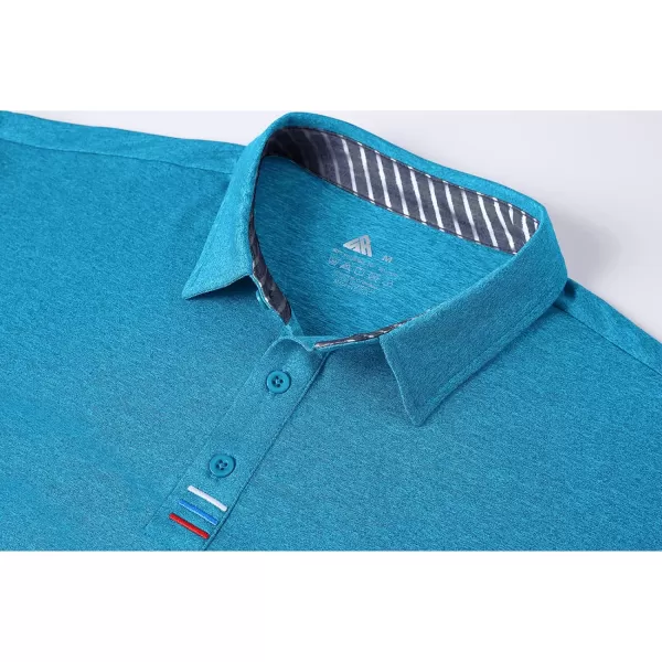 GEEK LIGHTING Golf Shirts for Men Short Sleeve Moisture Wicking Shirts Summer Casual Tops