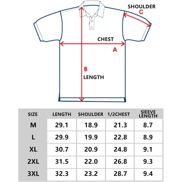 GEEK LIGHTING Golf Shirts for Men Short Sleeve Moisture Wicking Shirts Summer Casual Tops