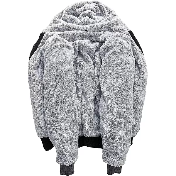 GEEK LIGHTING Hoodies for Men Fleece Sherpa Lined Jacket Zip Up Sweatshirts Heavyweight Warm Coat Winter Sweaters)