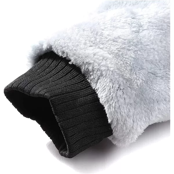 GEEK LIGHTING Hoodies for Men Fleece Sherpa Lined Jacket Zip Up Sweatshirts Heavyweight Warm Coat Winter Sweaters)