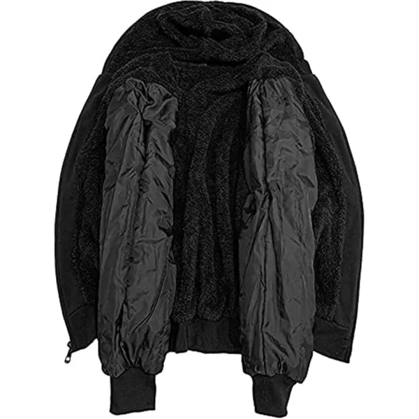 GEEK LIGHTING Hoodies for Men Fleece Sherpa Lined Jacket Zip Up Sweatshirts Heavyweight Warm Coat Winter Sweaters)
