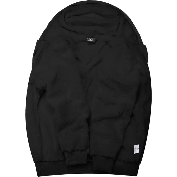 GEEK LIGHTING Hoodies for Men Fleece Sherpa Lined Jacket Zip Up Sweatshirts Heavyweight Warm Coat Winter Sweaters
