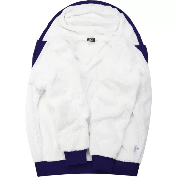 GEEK LIGHTING Hoodies for Men Fleece Sherpa Lined Jacket Zip Up Sweatshirts Heavyweight Warm Coat Winter Sweaters