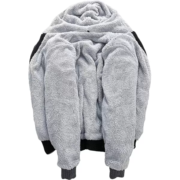 GEEK LIGHTING Hoodies for Men Fleece Sherpa Lined Jacket Zip Up Sweatshirts Heavyweight Warm Coat Winter Sweaters