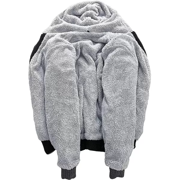 GEEK LIGHTING Hoodies for Men Fleece Sherpa Lined Jacket Zip Up Sweatshirts Heavyweight Warm Coat Winter Sweaters)