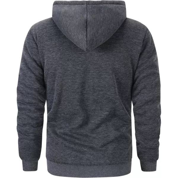 GEEK LIGHTING Hoodies for Men Heavyweight Fleece Sweatshirt - Full Zip Up Thick Sherpa Lined