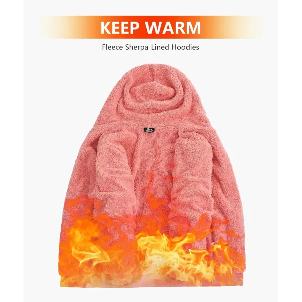 GEEK LIGHTING Hoodies for Men Heavyweight Fleece Sweatshirt - Full Zip Up Thick Sherpa Lined