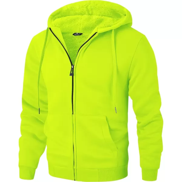 GEEK LIGHTING Hoodies for Men Heavyweight Fleece Sweatshirt - Full Zip Up Thick Sherpa Lined