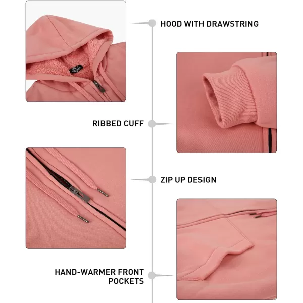 GEEK LIGHTING Hoodies for Men Heavyweight Fleece Sweatshirt - Full Zip Up Thick Sherpa Lined