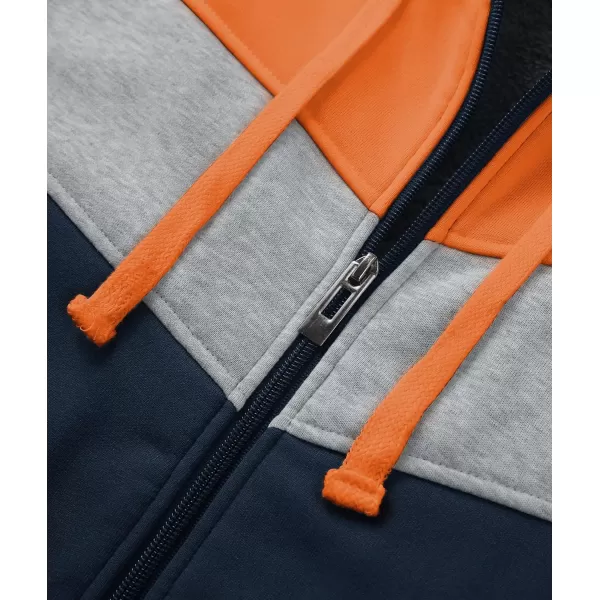 GEEK LIGHTING Hoodies for Men Heavyweight Fleece Sweatshirt - Full Zip Up Thick Sherpa Lined