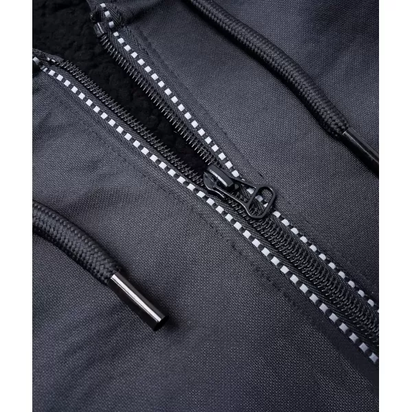GEEK LIGHTING Hoodies for Men Heavyweight Fleece Sweatshirt - Full Zip Up Thick Sherpa Lined
