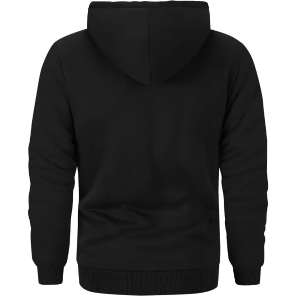 GEEK LIGHTING Hoodies for Men Heavyweight Fleece Sweatshirt - Full Zip Up Thick Sherpa Lined