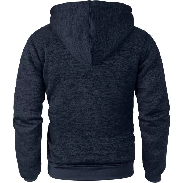 GEEK LIGHTING Hoodies for Men Heavyweight Fleece Sweatshirt - Full Zip Up Thick Sherpa Lined