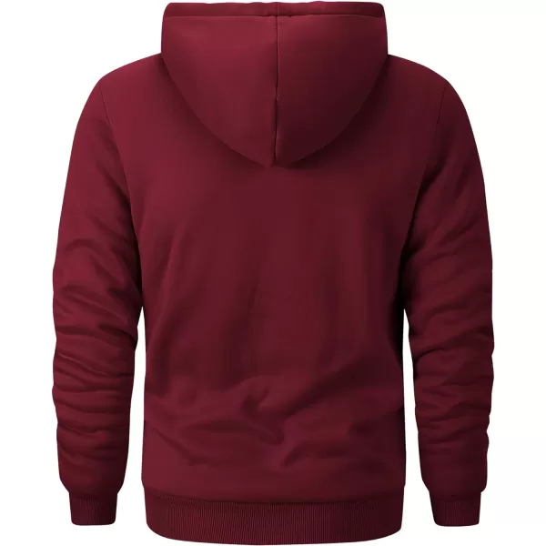 GEEK LIGHTING Hoodies for Men Heavyweight Fleece Sweatshirt - Full Zip Up Thick Sherpa Lined
