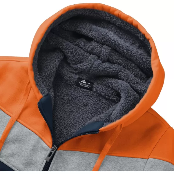 GEEK LIGHTING Hoodies for Men Heavyweight Fleece Sweatshirt - Full Zip Up Thick Sherpa Lined