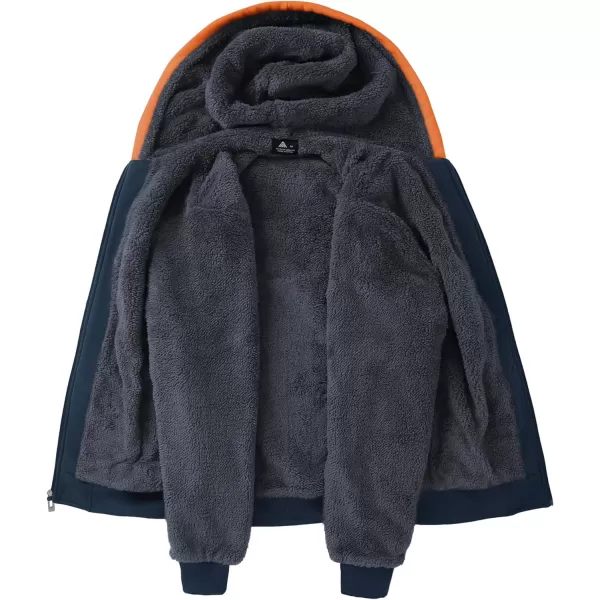 GEEK LIGHTING Hoodies for Men Heavyweight Fleece Sweatshirt - Full Zip Up Thick Sherpa Lined