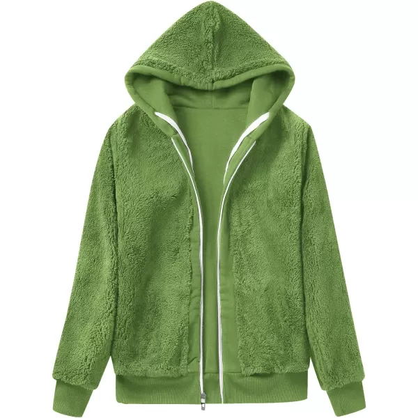 GEEK LIGHTING Hoodies for Women Sherpa Lined Winter Fleece Sweatshirt - Full Zip Up Thick
