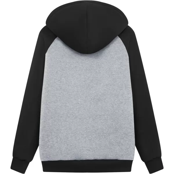 GEEK LIGHTING Hoodies for Women Sherpa Lined Winter Fleece Sweatshirt - Full Zip Up Thick