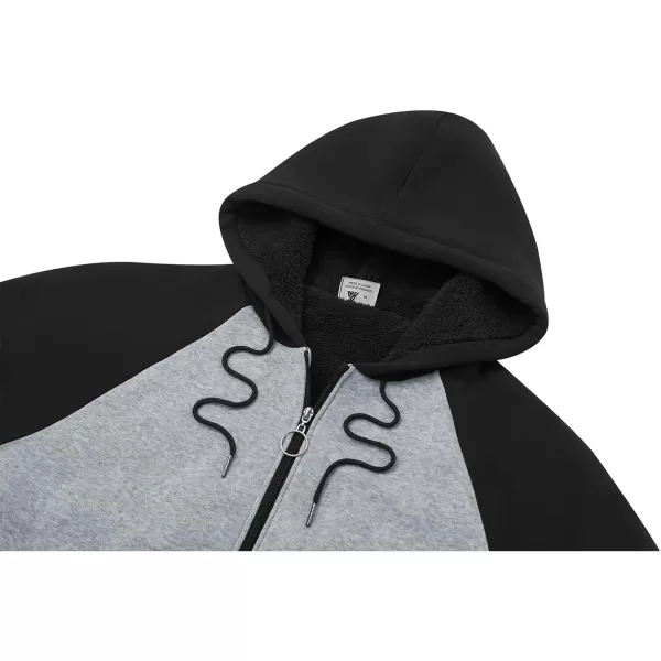 GEEK LIGHTING Hoodies for Women Sherpa Lined Winter Fleece Sweatshirt - Full Zip Up Thick
