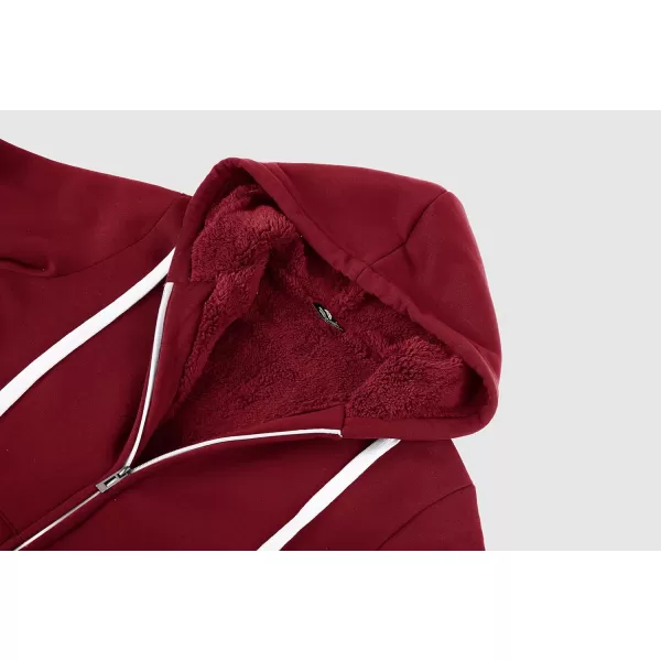 GEEK LIGHTING Hoodies for Women Sherpa Lined Winter Fleece Sweatshirt - Full Zip Up Thick