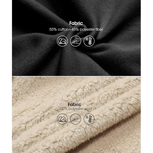 GEEK LIGHTING Hoodies for Women Sherpa Lined Winter Fleece Sweatshirt - Full Zip Up Thick)