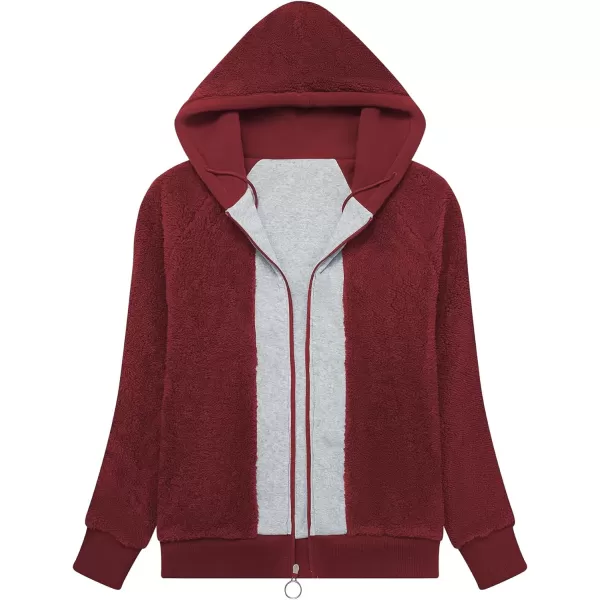 GEEK LIGHTING Hoodies for Women Sherpa Lined Winter Fleece Sweatshirt - Full Zip Up Thick