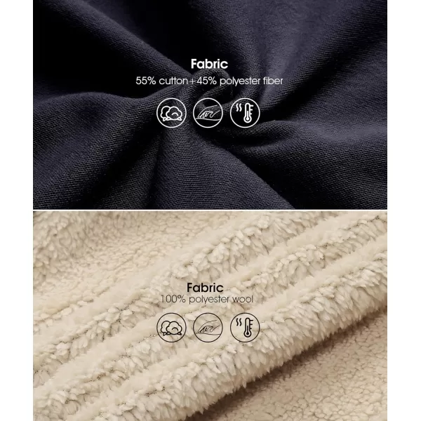 GEEK LIGHTING Hoodies for Women Sherpa Lined Winter Fleece Sweatshirt - Full Zip Up Thick)