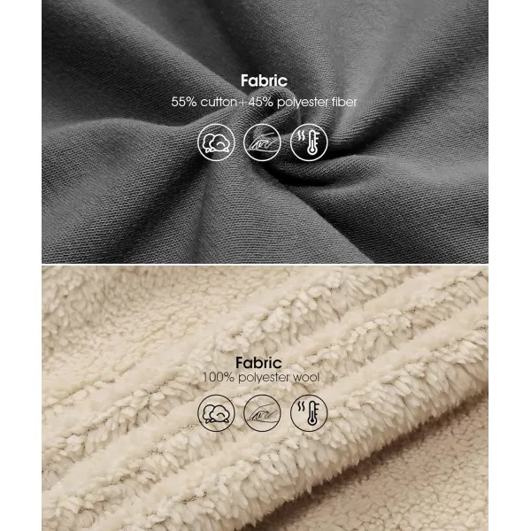 GEEK LIGHTING Hoodies for Women Sherpa Lined Winter Fleece Sweatshirt - Full Zip Up Thick)