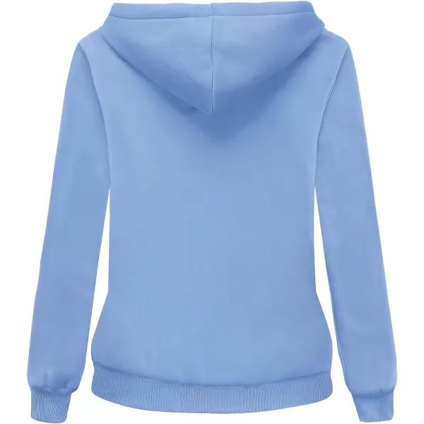 GEEK LIGHTING Hoodies for Women Sherpa Lined Winter Fleece Sweatshirt - Full Zip Up Thick)
