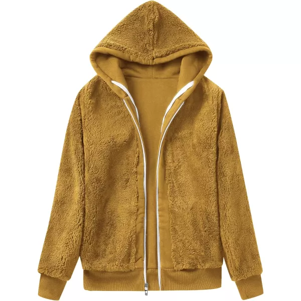 GEEK LIGHTING Hoodies for Women Sherpa Lined Winter Fleece Sweatshirt - Full Zip Up Thick