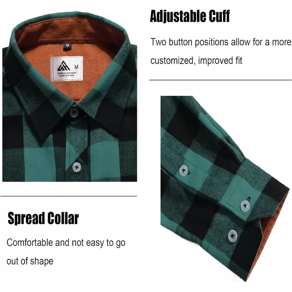 GEEK LIGHTING Men's Flannel Shirt Plaid Hoodie Long Sleeve Fall Casual Button Down Shirts Jacket