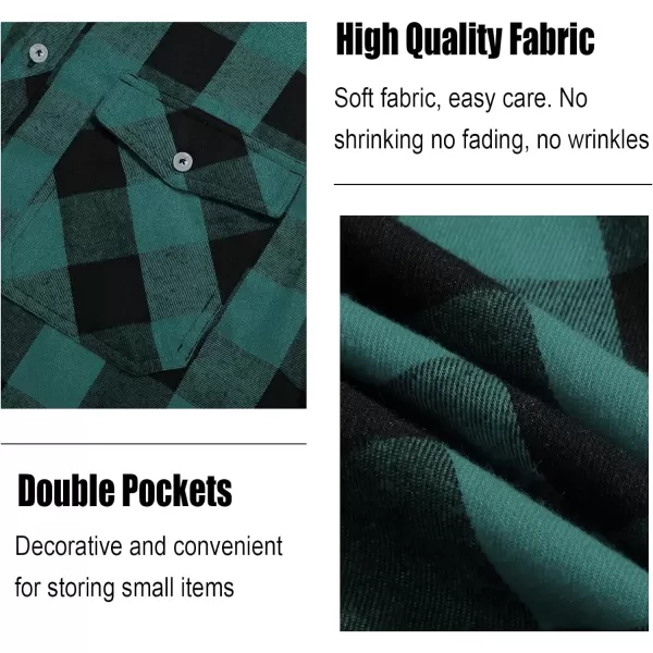 GEEK LIGHTING Men's Flannel Shirt Plaid Hoodie Long Sleeve Fall Casual Button Down Shirts Jacket