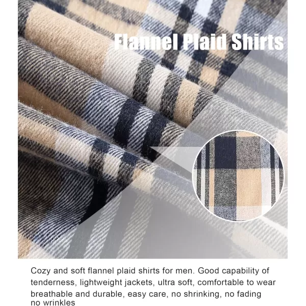 GEEK LIGHTING Men's Flannel Shirt Plaid Hoodie Long Sleeve Fall Casual Button Down Shirts Jacket