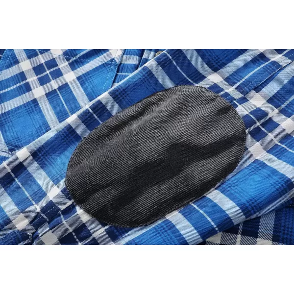 GEEK LIGHTING Men's Flannel Shirts Jacket Sherpa Lined Fleece Plaid Hoodie Long Sleeve Winter Warm Coat