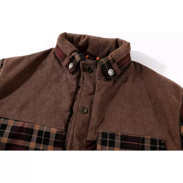 GEEK LIGHTING Men's Flannel Shirts Jacket Sherpa Lined Fleece Plaid Hoodie Long Sleeve Winter Warm Coat